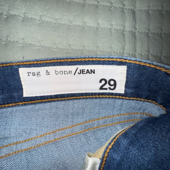 Rag & Bone ankle skinny raw hem Jeans. Size 29. EUC. Color CLN LLY DALE - Picture 10 of 14